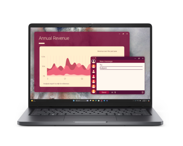 Portatil Dell Pro 14'' Cu7-255U 12C 5.2GHz 32GB/512GB WIFIBT W11P 1Y''